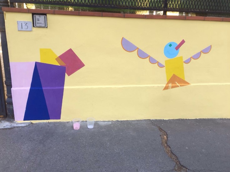 Fotografia murales per la scuola dell'infanzia Garibaldi di Carrara