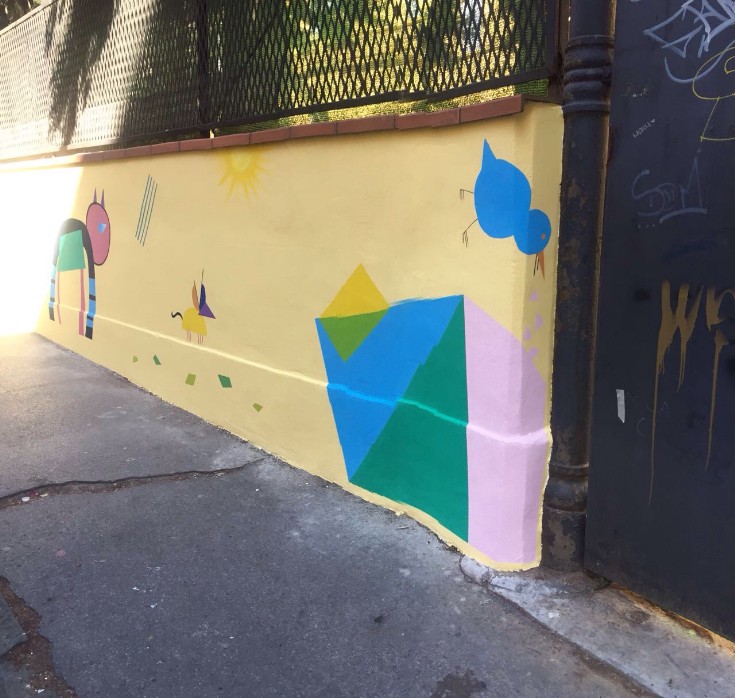 Fotografia murales per la scuola dell'infanzia Garibaldi di Carrara