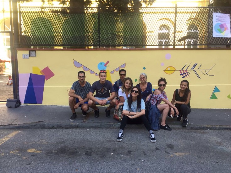 Fotografia murales per la scuola dell'infanzia Garibaldi di Carrara