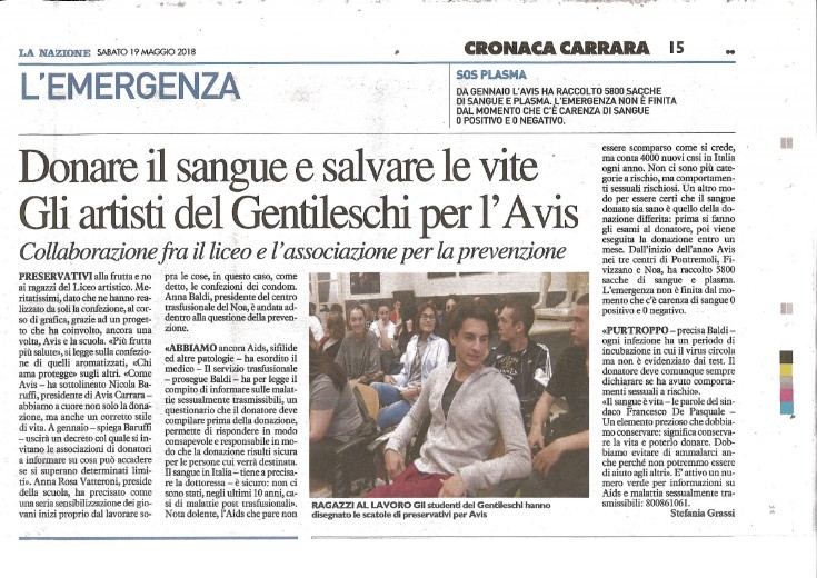 Fotocopia di articolo di giornale