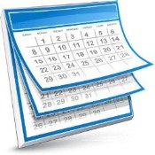 Disegno di un calendario come decorazione pagina