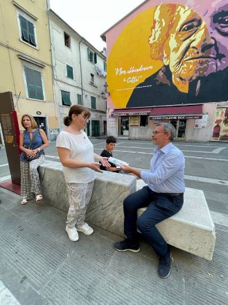 Fotografia di un momento dell'incontro col senatore Endrizzi