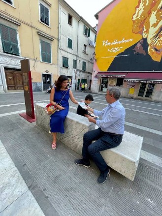 Fotografia di un momento dell'incontro col senatore Endrizzi