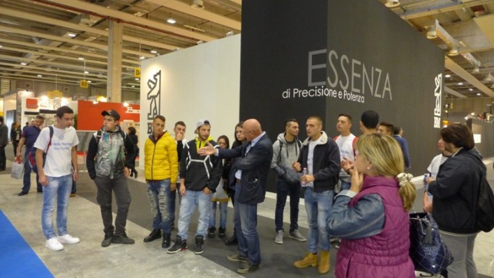 Fotografie di alcuni momenti della visita a Marmomac 2015